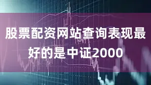 股票配资网站查询表现最好的是中证2000